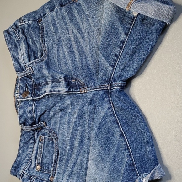 AMERICAN Eagle stretch size 6 slouchy Bermuda jean shorts - Picture 5 of 8